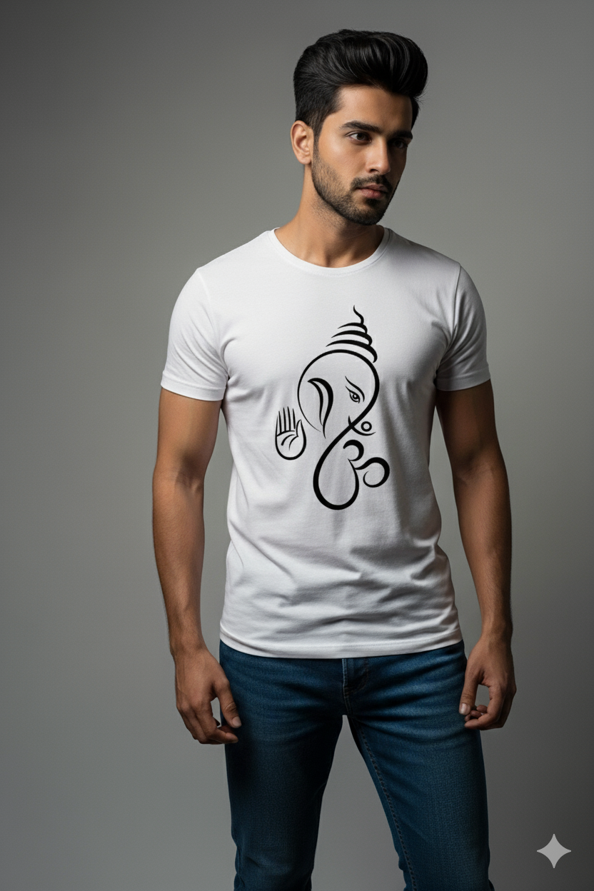 Shree Ganesha T-Shirt (Black)