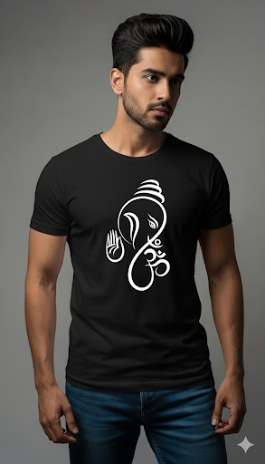 Shree Ganesha T-Shirt (Black)